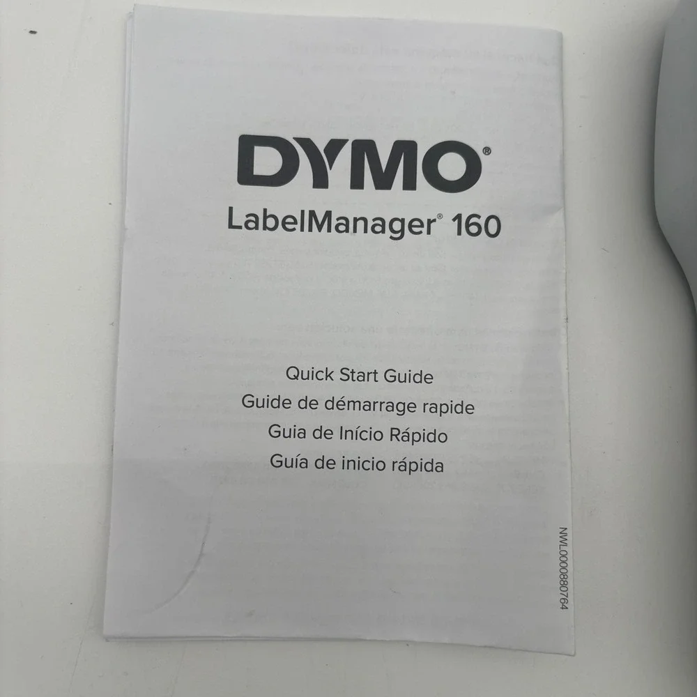 DYMO LabelManager 160 Handheld Label Maker Bundle with 6 Tape Refills Black/Gray